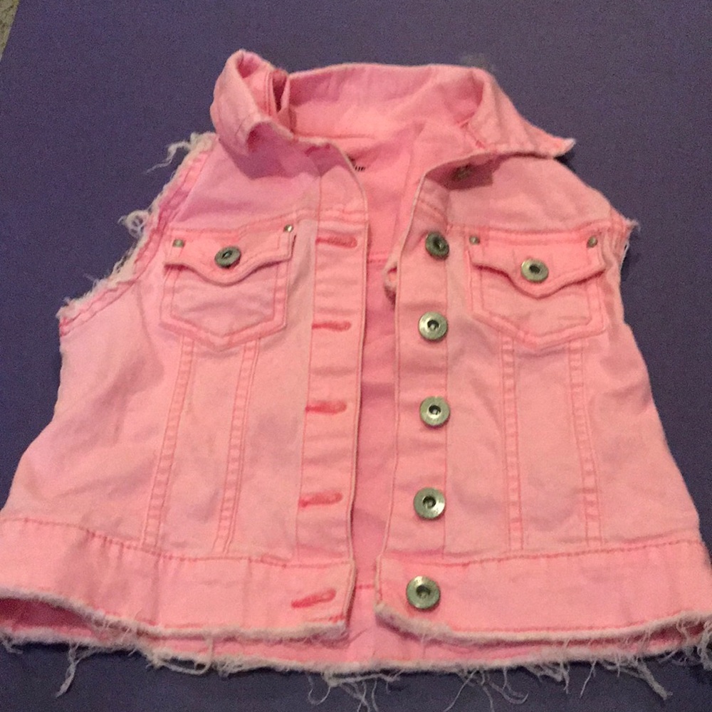Pink jean jacket